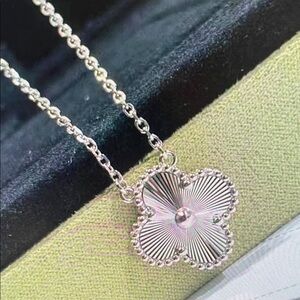 Van Cleef  Silver Clover Necklace